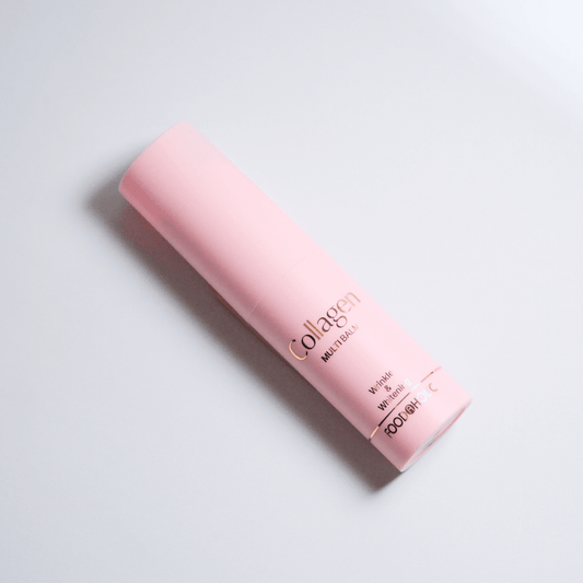 Hydrolyzed Collagen Eye Balm Stick for sensitive skin – part of affordable clean skincare routine by Food2Skin