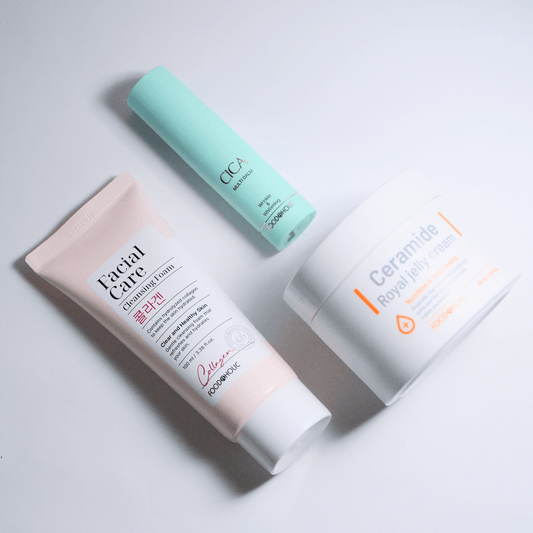 Intensive Calm & Restore Bundle for sensitive skin – part of affordable clean skincare routine by Food2Skin