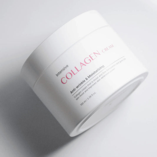 Intensive Collagen Cream for sensitive skin – part of affordable clean skincare routine by Food2Skin