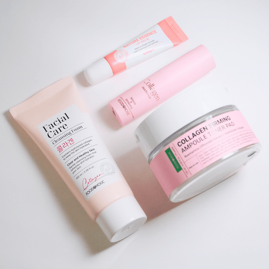 Intensive Collagen Elasticity Set for sensitive skin – part of affordable clean skincare routine by Food2Skin