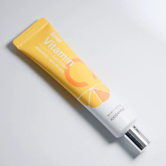 Real Vitamin Eye Cream for sensitive skin – part of affordable clean skincare routine by Food2Skin
