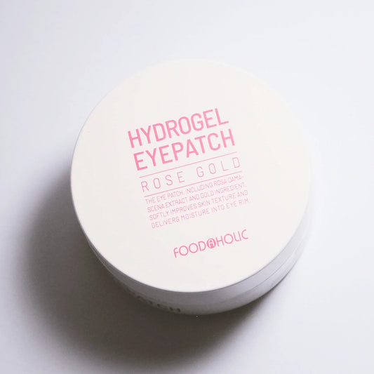 Rose Gold Hydrogel Eyepatch for sensitive skin – part of affordable clean skincare routine by Food2Skin