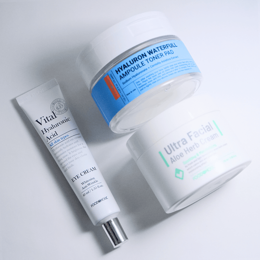 Ultimate Hydration Care Bundle for sensitive skin – part of affordable clean skincare routine by Food2Skin