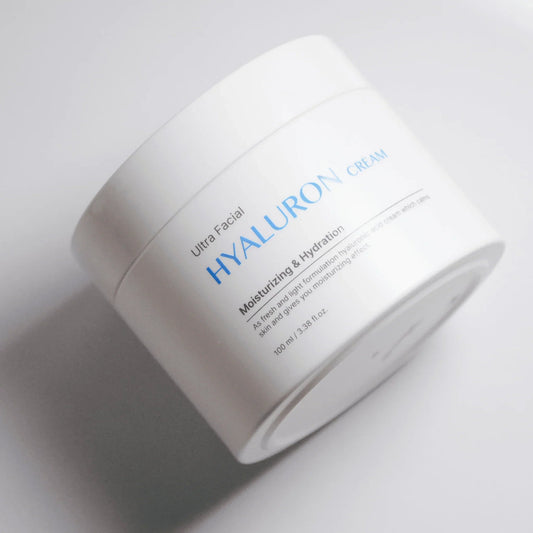 Ultra Facial Hyaluronic Cream for sensitive skin – part of affordable clean skincare routine by Food2Skin