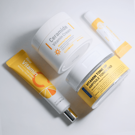 Vitamin Glow Boosting Set for sensitive skin – part of affordable clean skincare routine by Food2Skin