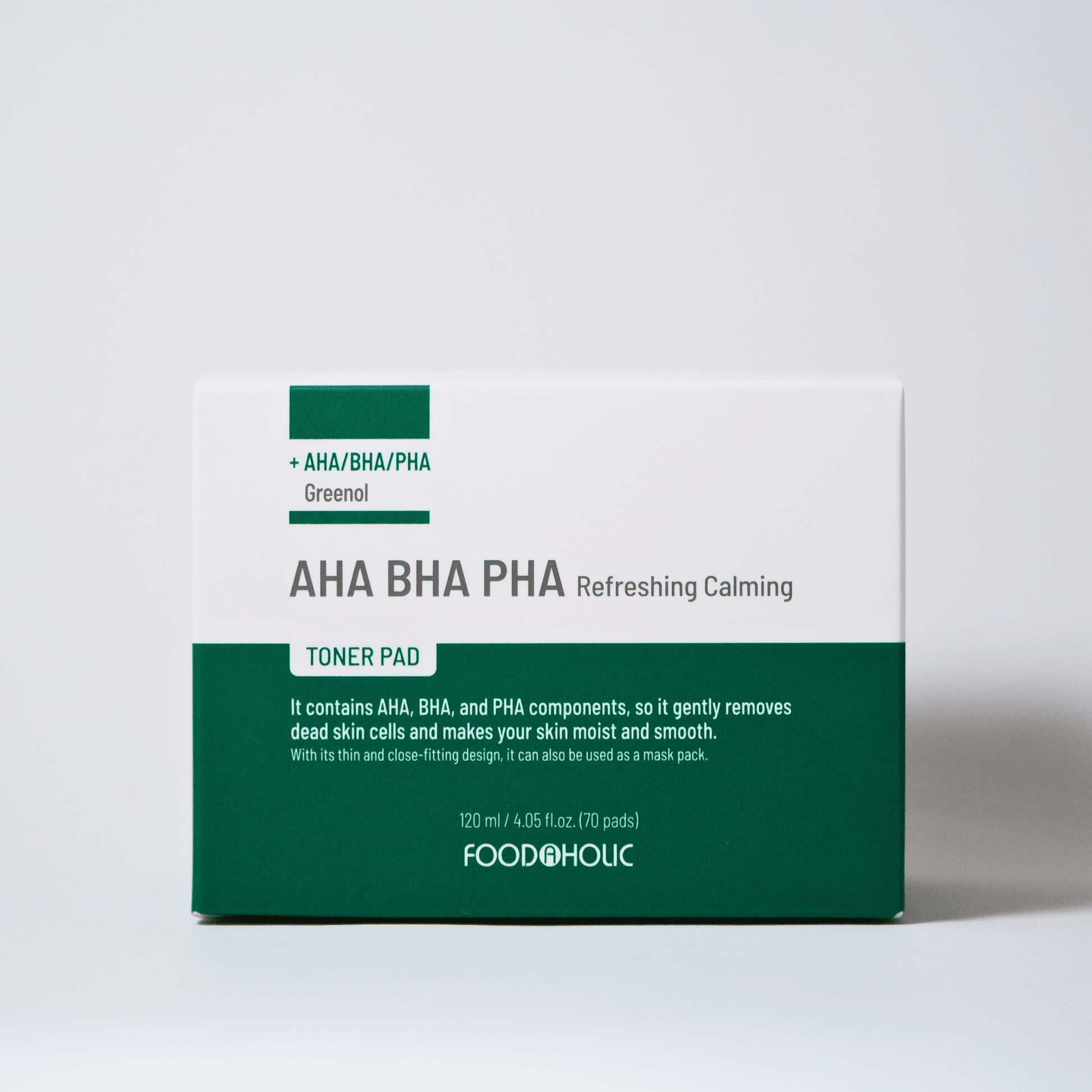 AHA BHA PHA Refresh Calming Toner Pad for sensitive skin – part of affordable clean skincare routine by Food2Skin