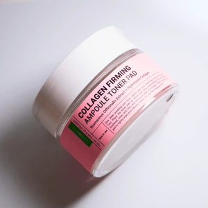 Collagen Firming Ampoule Toner Pad for sensitive skin – part of affordable clean skincare routine by Food2Skin