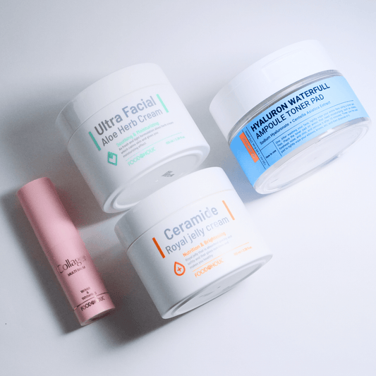 Deep Moisture Bundle for sensitive skin – part of affordable clean skincare routine by Food2Skin