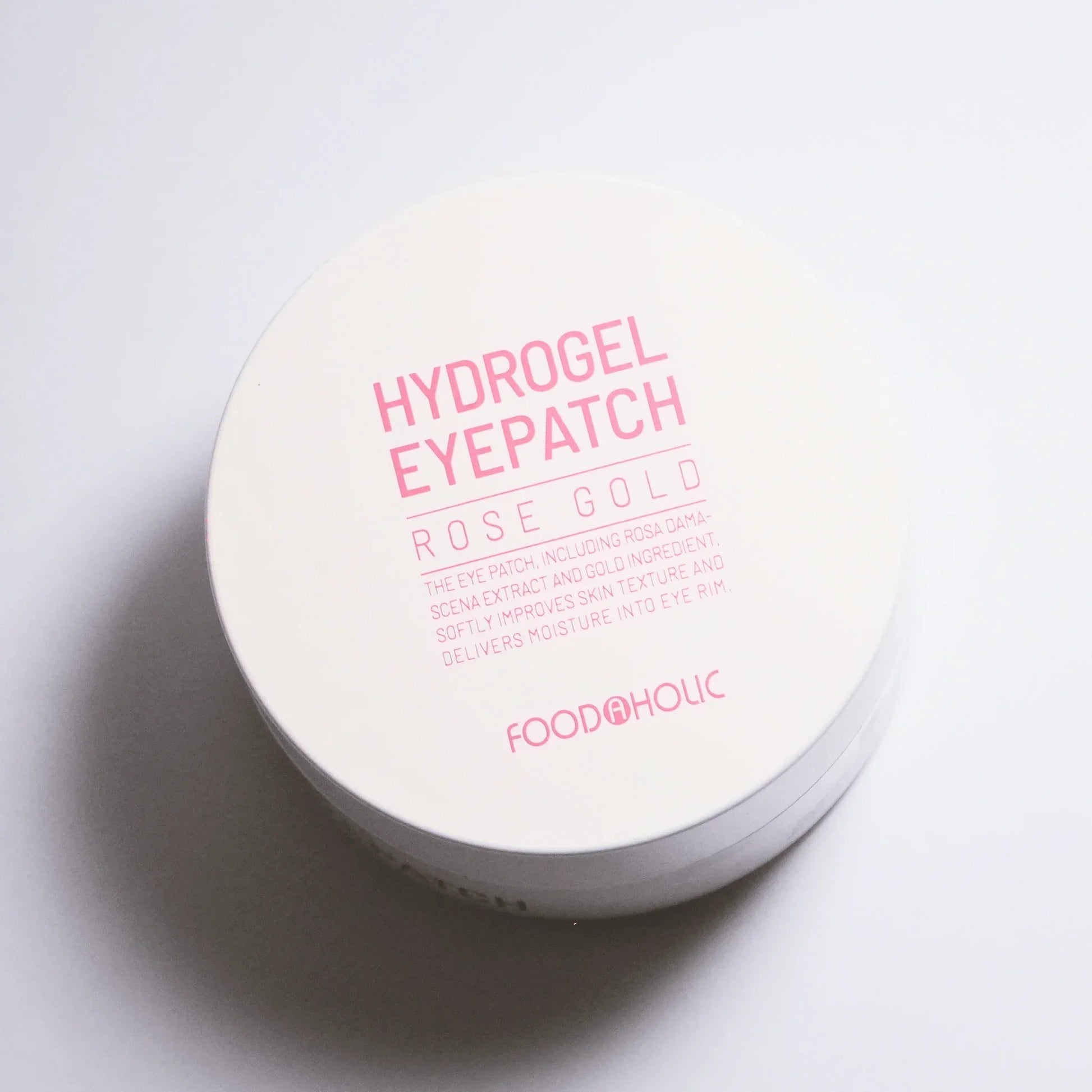 Rose Gold Hydrogel Eyepatch for sensitive skin – part of affordable clean skincare routine by Food2Skin