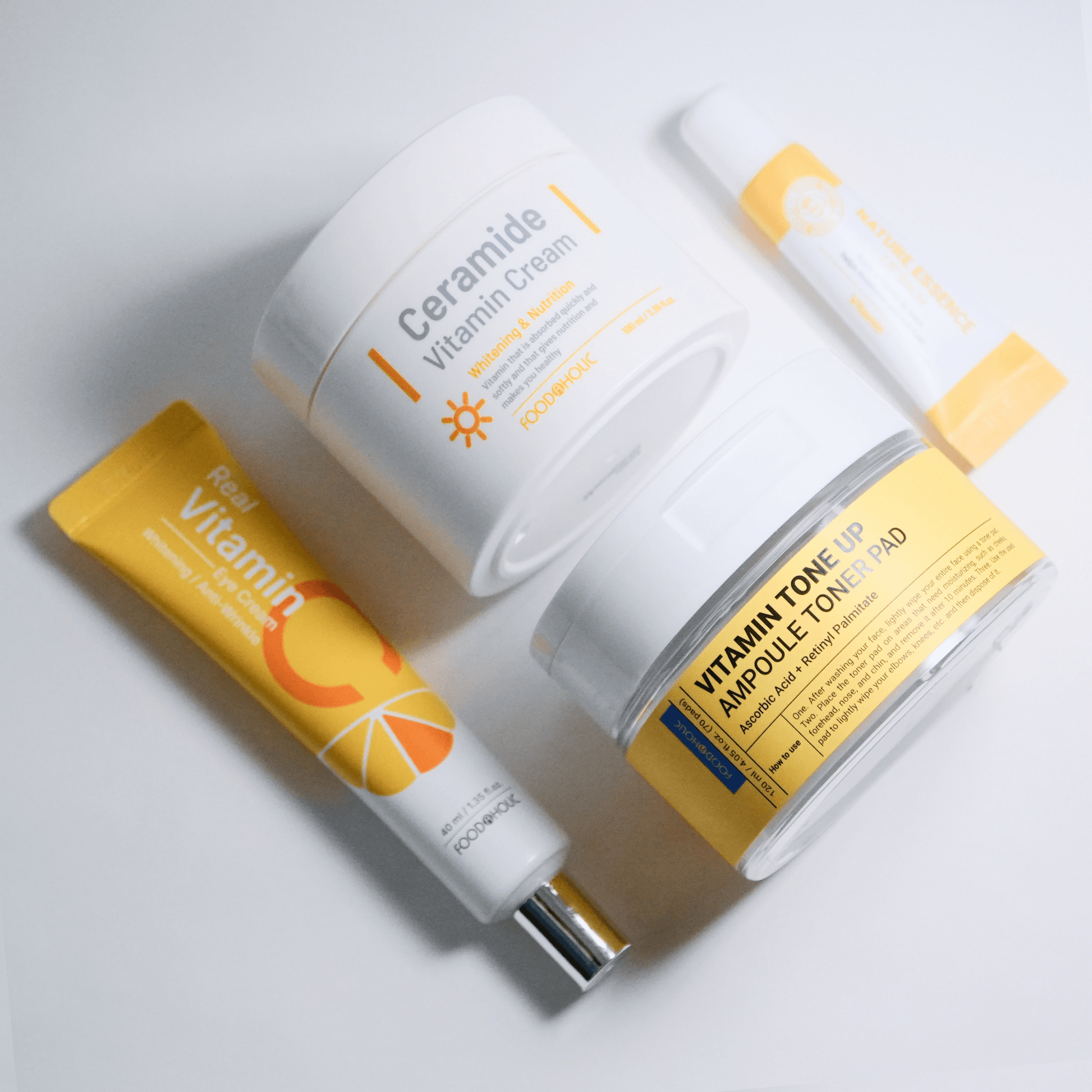 Vitamin Glow Boosting Set for sensitive skin – part of affordable clean skincare routine by Food2Skin
